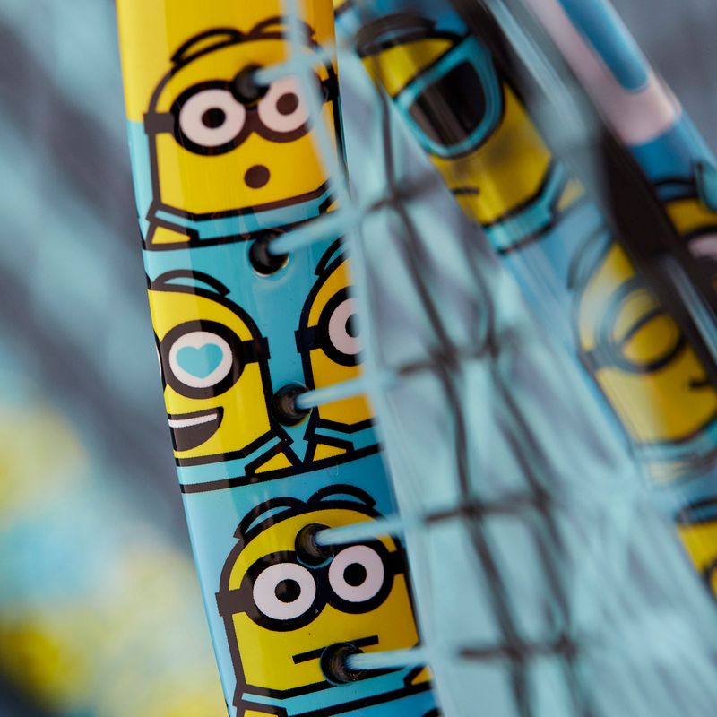 Ракетка тенісна дитяча Wilson Minions 2.0 Jr 21 блакитно-жовта WR097110H 11