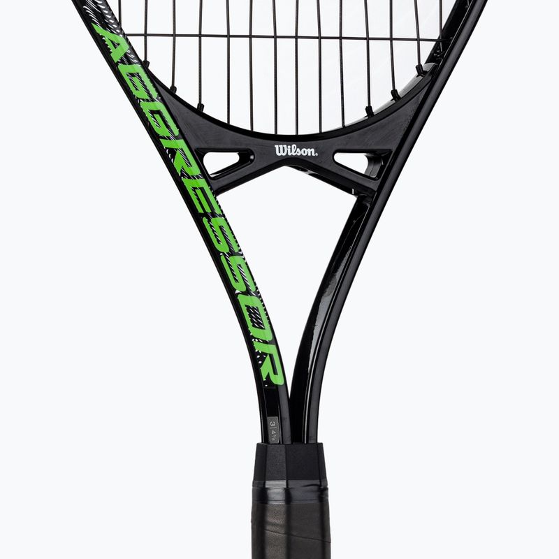 Ракетка тенісна Wilson Aggressor 112 чорно-зелена WR087510U 5