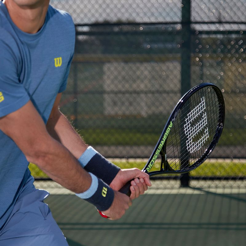 Ракетка тенісна Wilson Aggressor 112 чорно-зелена WR087510U 13