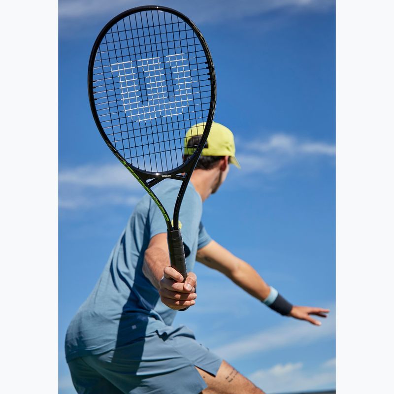 Ракетка тенісна Wilson Aggressor 112 чорно-зелена WR087510U 14