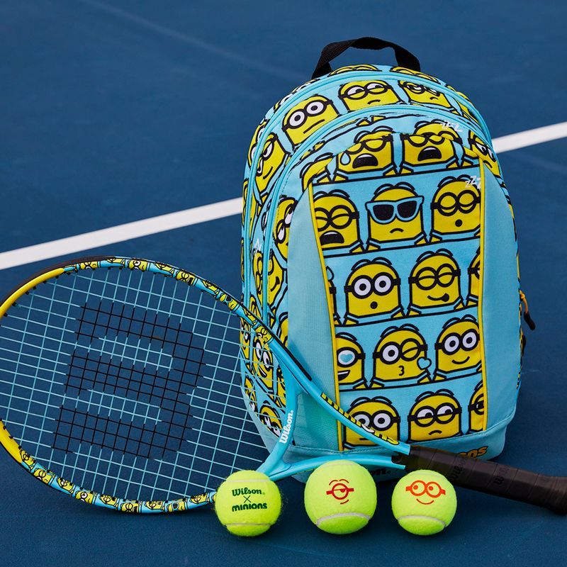 Ракетка тенісна дитяча Wilson Minions 2.0 Jr 25 блакитно-жовта WR097310H 8
