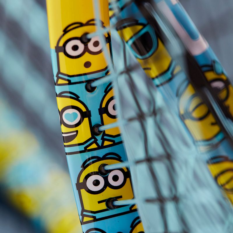 Ракетка тенісна дитяча Wilson Minions 2.0 Jr 25 блакитно-жовта WR097310H 9