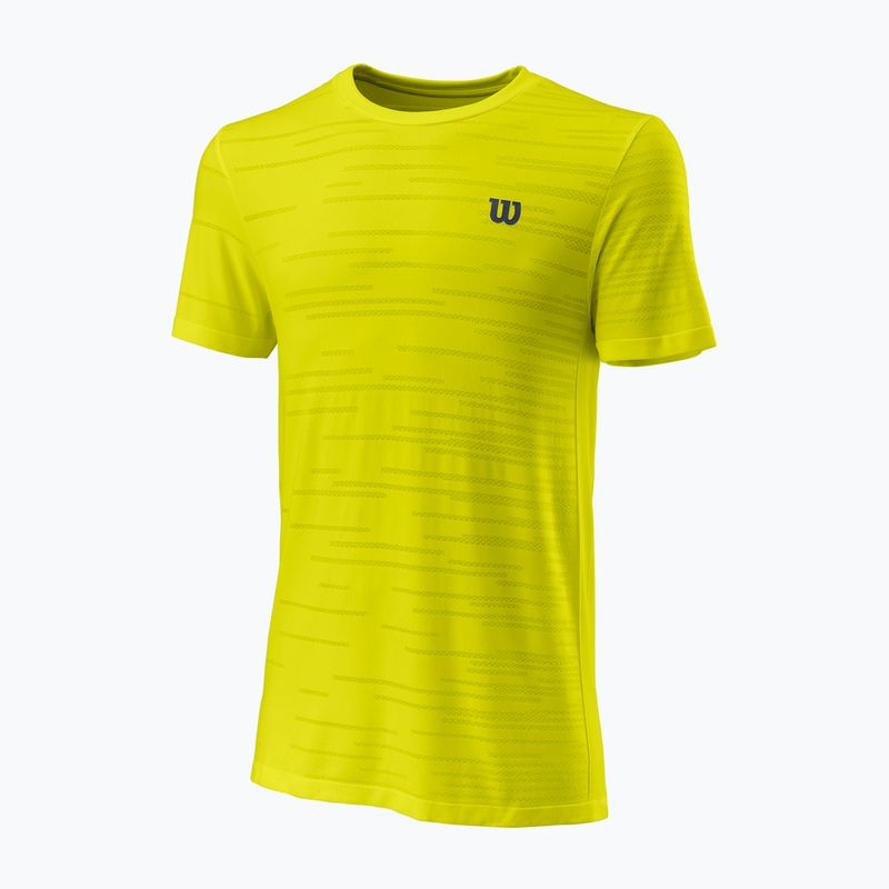 Футболка тенісна чоловіча Wilson KAOS Rapide SMLS Crew II жовта WRA813805