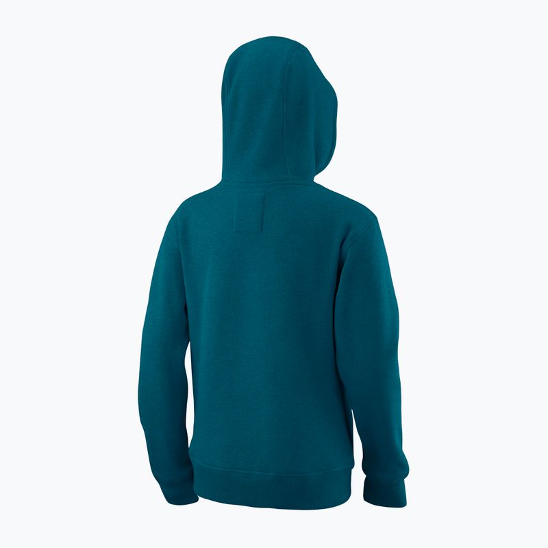 Кофта тенісна дитяча Wilson Script Cotton PO Hoody блакитна WRA769219 6