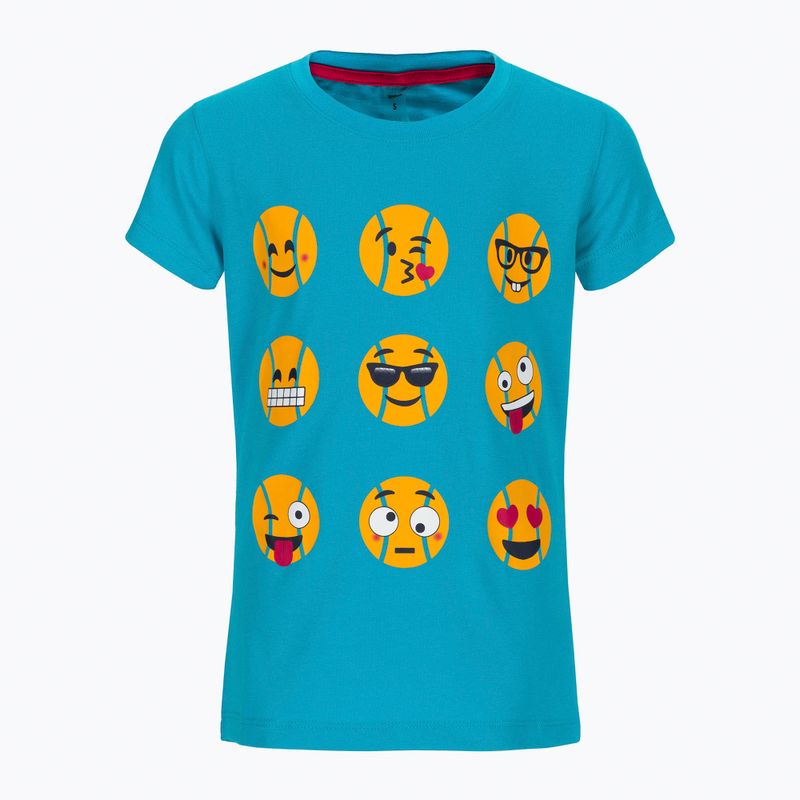 Футболка тенісна дитяча Wilson Emoti-Fun Tech Tee блакитна WRA807903