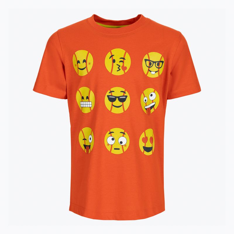 Футболка тенісна дитяча Wilson Emoti-Fun Tech Tee помаранчева WRA807403