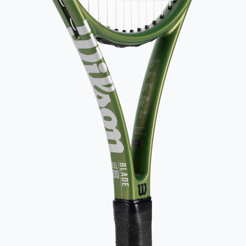 Ракетка тенісна Wilson Blade Feel 100 зелена WR117410 4