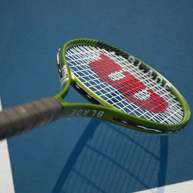Ракетка тенісна Wilson Blade Feel 100 зелена WR117410 9