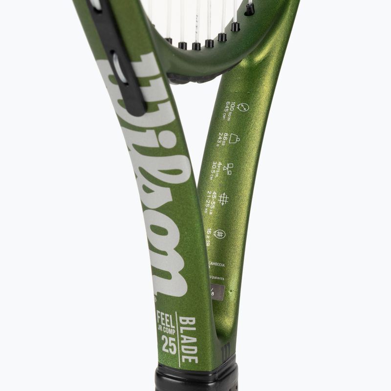 Ракетка тенісна дитяча Wilson Blade Feel Comp 25 зелена WR125310U 4