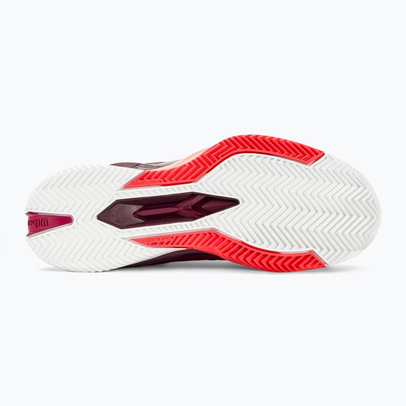 Кросівкі тенісні жіночі Wilson Rush Pro 4.0 Clay beet red/white/tropical peach 5
