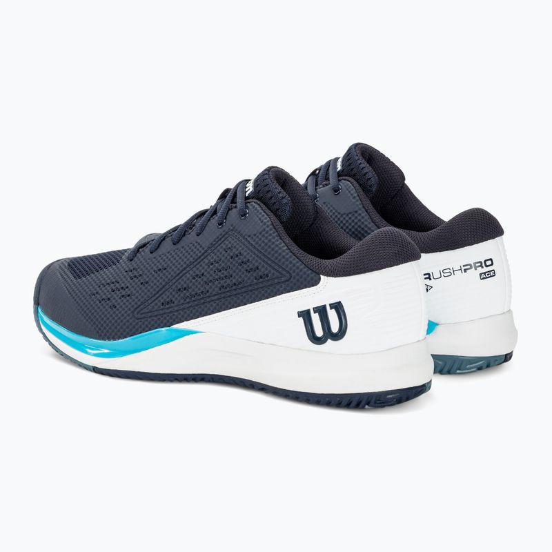 Кросівкі тенісні чоловічі Wilson Rush Pro Ace navy blazer/wite/blue atoll 3