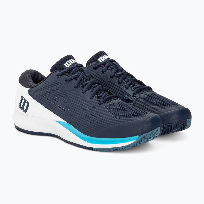 Кросівкі тенісні чоловічі Wilson Rush Pro Ace navy blazer/wite/blue atoll 4
