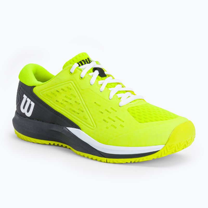 Кросівки для тенісу дитячі Wilson Rush Pro Ace Safety чорно-жовті WRS331140