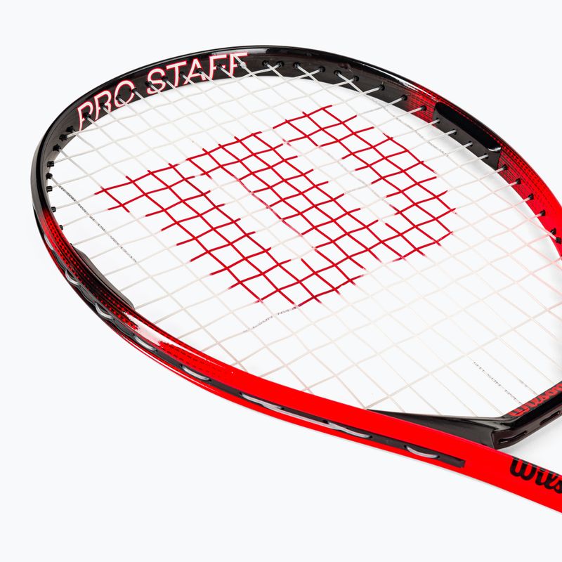 Ракетка тенісна дитяча Wilson Pro Staff Precision 23 червоно-чорна WR118010H 5