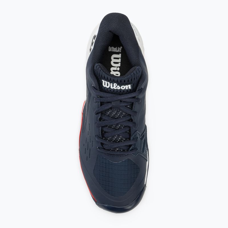 Кросівкі тенісні чоловічі Wilson Rush Pro Ace Clay navy blazer/white/infrared 5