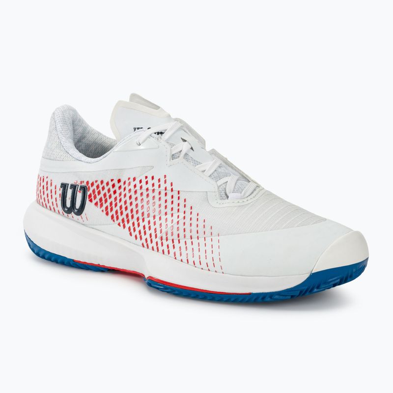 Кросівкі тенісні чоловічі Wilson Kaos Swift 1.5 Clay white/deja vu blue/wilson red