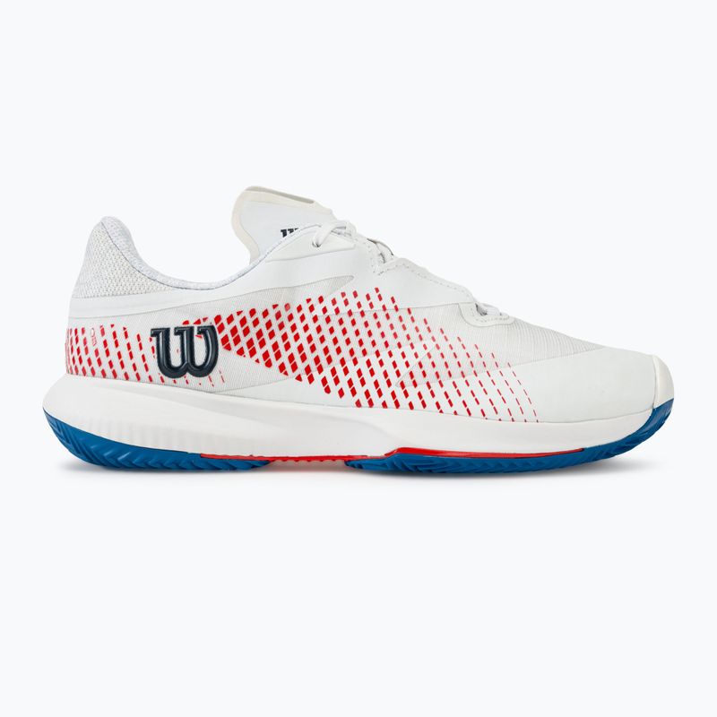 Кросівкі тенісні чоловічі Wilson Kaos Swift 1.5 Clay white/deja vu blue/wilson red 2