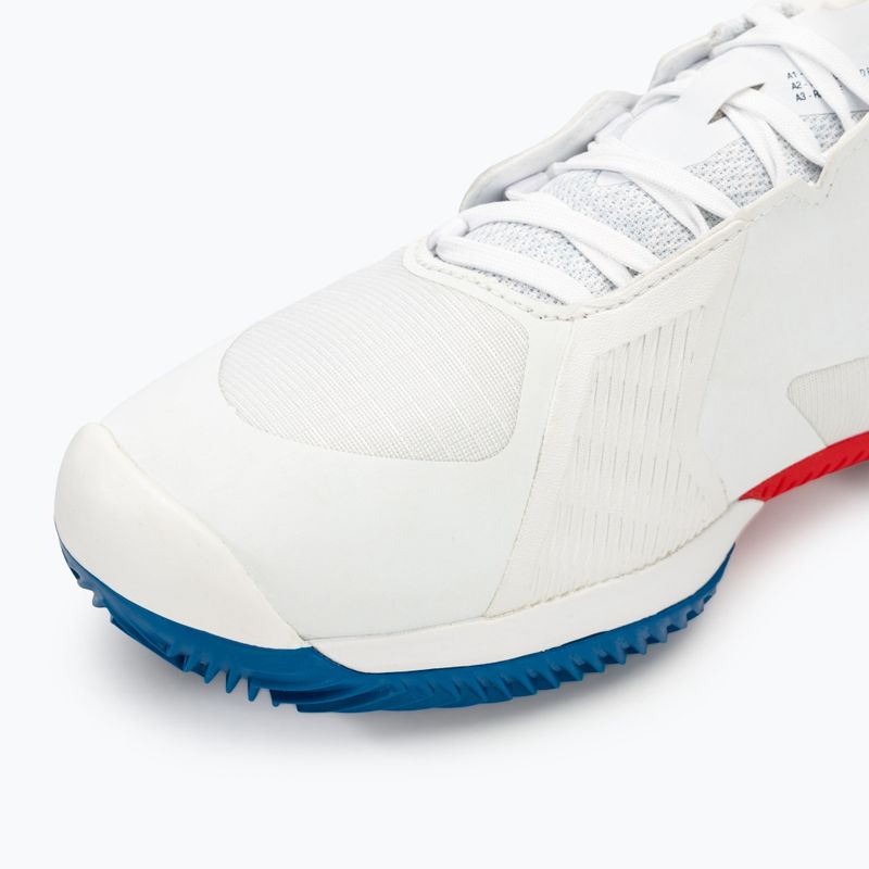 Кросівкі тенісні чоловічі Wilson Kaos Swift 1.5 Clay white/deja vu blue/wilson red 7