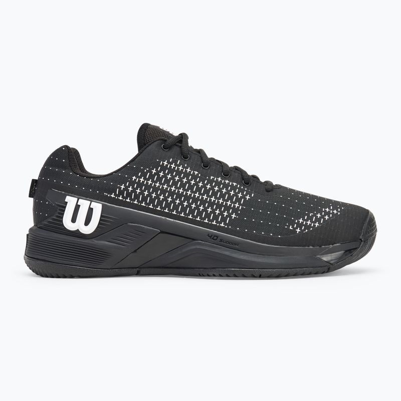 Чоловічі тенісні туфлі Wilson Rush Pro Extra Duty чорні / чорні / білі 2