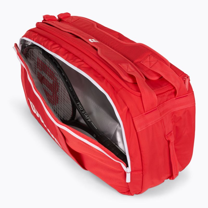 Сумка тенісна Wilson Super Tour Red Coaches Duffel red 9