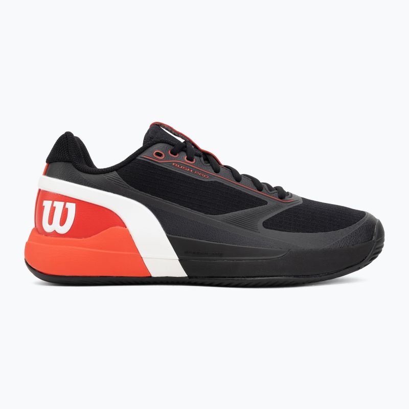 Кросівки для паделю чоловічі Wilson Rush Pro 5 black/infrared/white 2