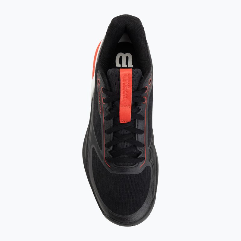 Кросівки для паделю чоловічі Wilson Rush Pro 5 black/infrared/white 5