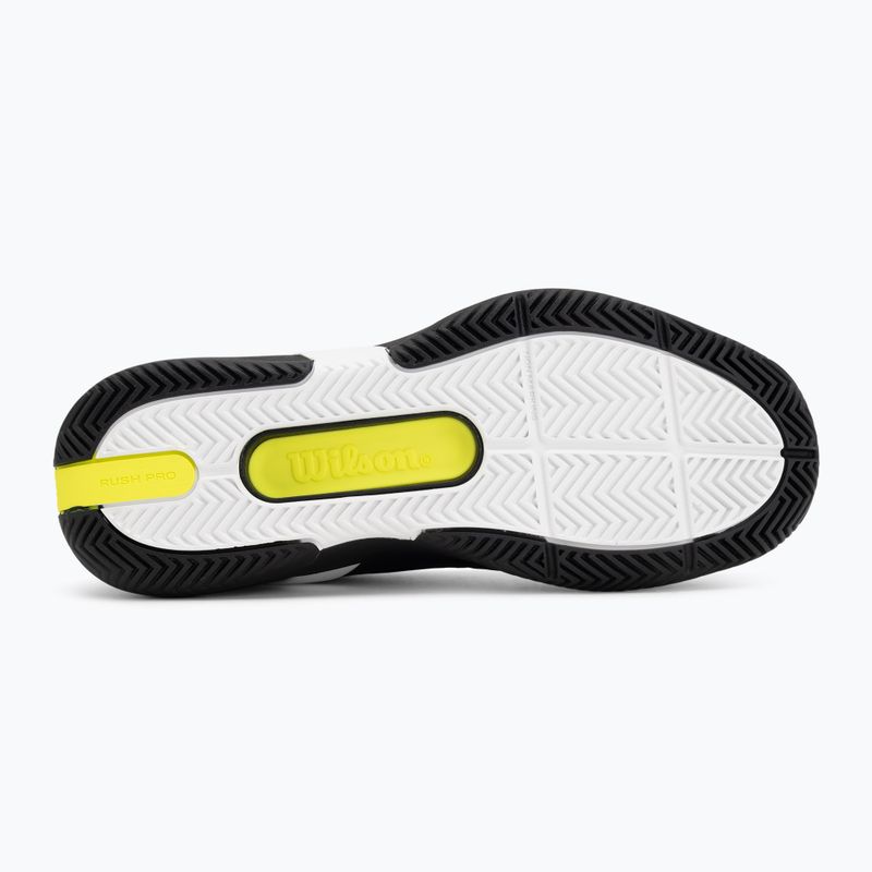 Кросівки тенісні чоловічі Wilson Rush Pro 5 black/white/stormy weather 4