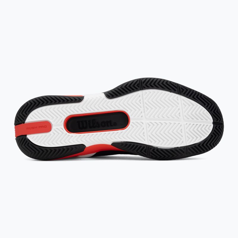 Кросівки тенісні чоловічі Wilson Rush Pro 5 black/infrared/white 4