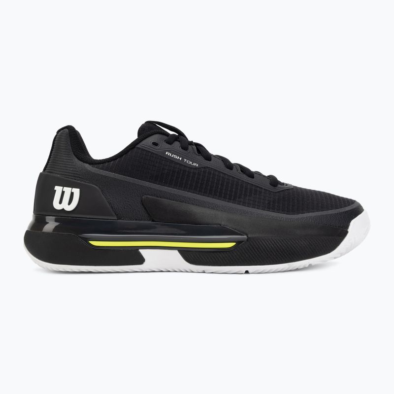 Кросівки тенісні чоловічі Wilson Rush Pro 5 Tour Clay black/white/safety yellow 2
