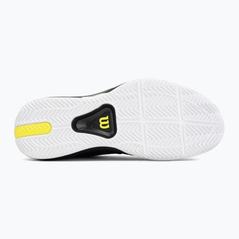 Кросівки тенісні чоловічі Wilson Rush Pro 5 Tour Clay black/white/safety yellow 4