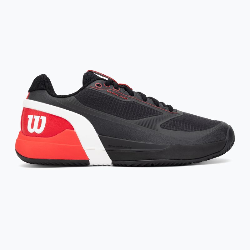 Кросівки тенісні чоловічі Wilson Rush Pro 5 Clay black/infrared/white 2