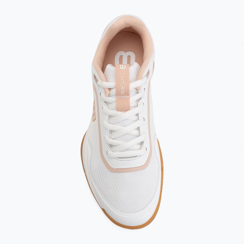 Кросівки тенісні жіночі Wilson Courtglide white/cameo rose/gum 5