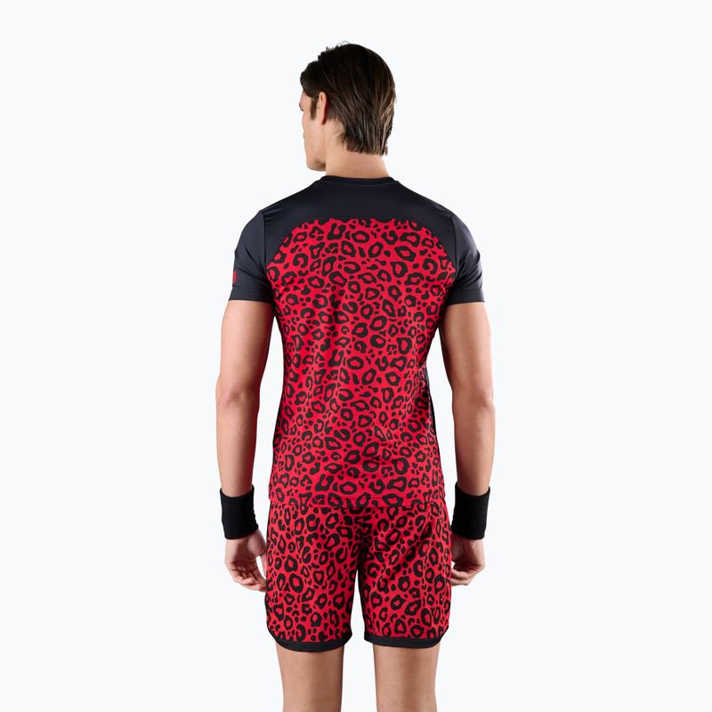 Футболка тенісна чоловіча HYDROGEN Panther Tech Tee black/red 2