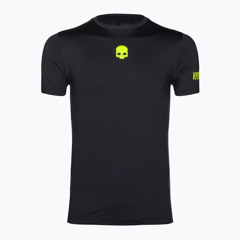 Футболка тенісна чоловіча HYDROGEN Panther Tech Tee black/yellow 5