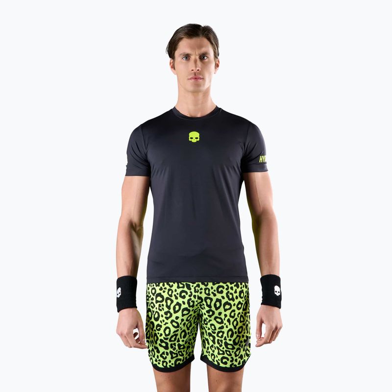 Футболка тенісна чоловіча HYDROGEN Panther Tech Tee black/yellow