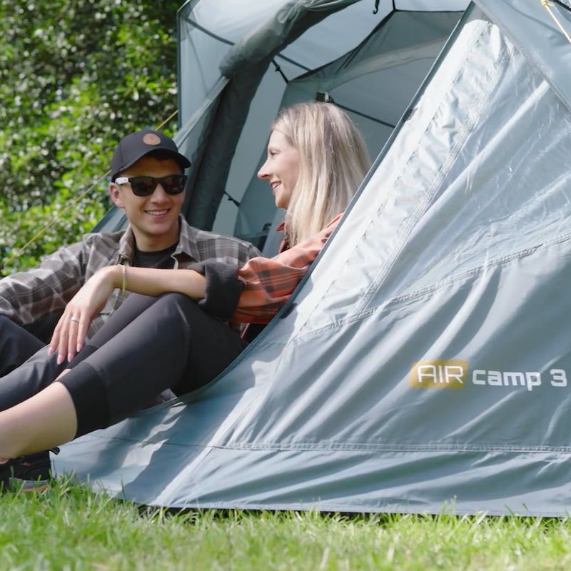 Надувна кемпінгова палатка на 3 особи KADVA AIRcamp 3 зелена 17
