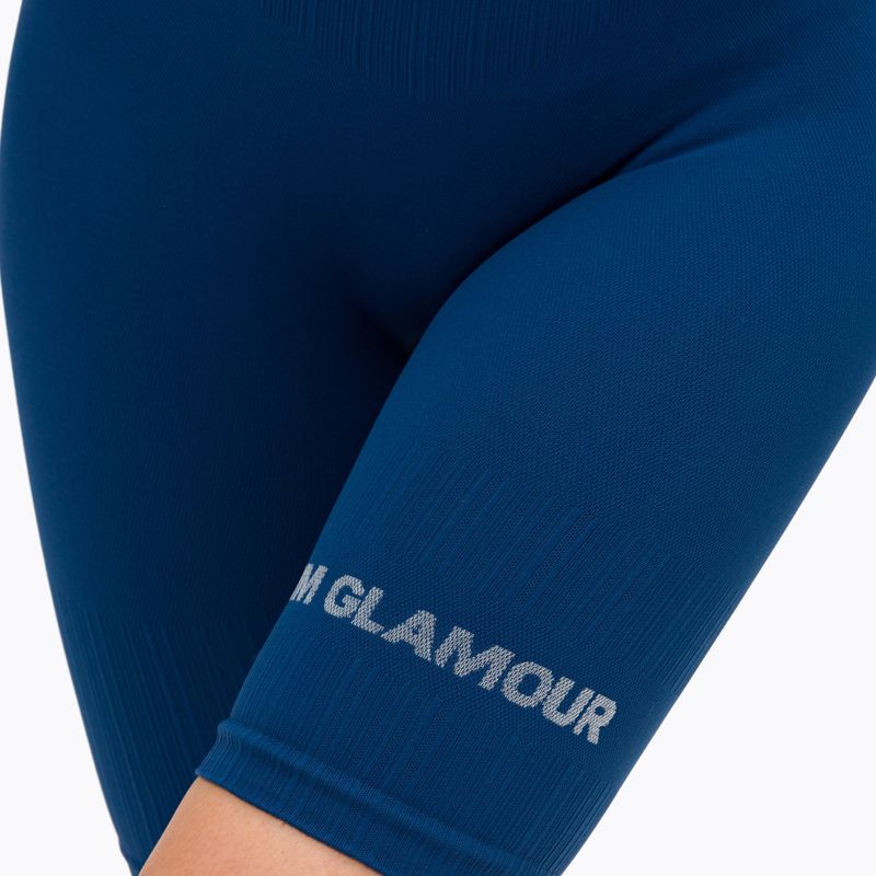 Велосипедки тренувальні жіночі Gym Glamour Push Up Classic Blue 317 4