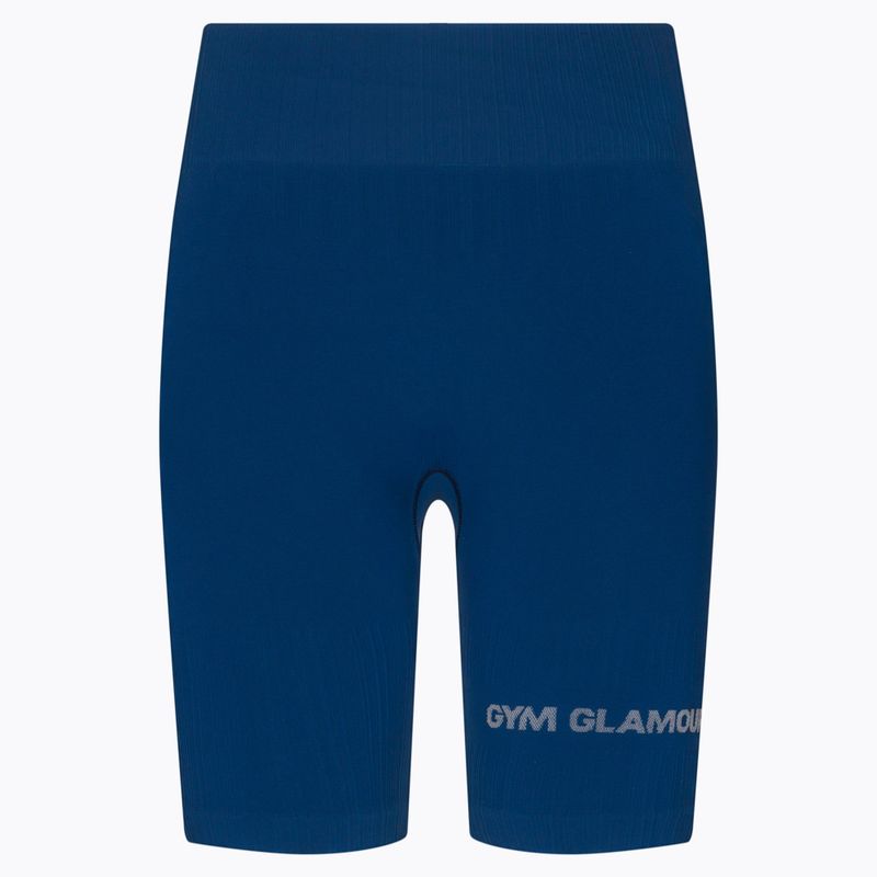 Велосипедки тренувальні жіночі Gym Glamour Push Up Classic Blue 317 6