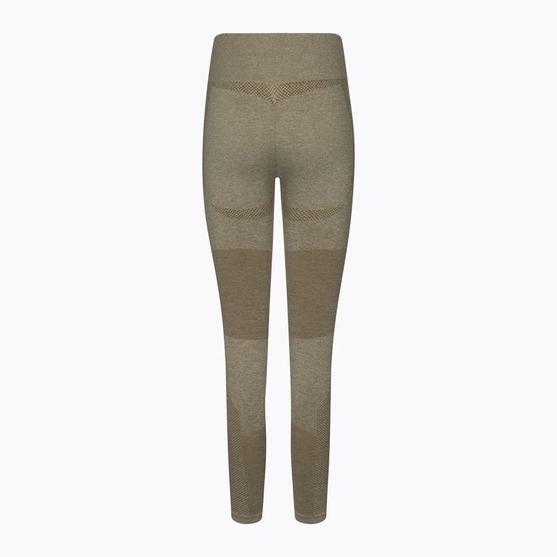 Легінси тренувальні жіночі Gym Glamour Khaki Fusion 333 7