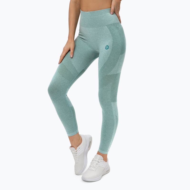 Легінси тренувальні жіночі Gym Glamour Green Fusion 337