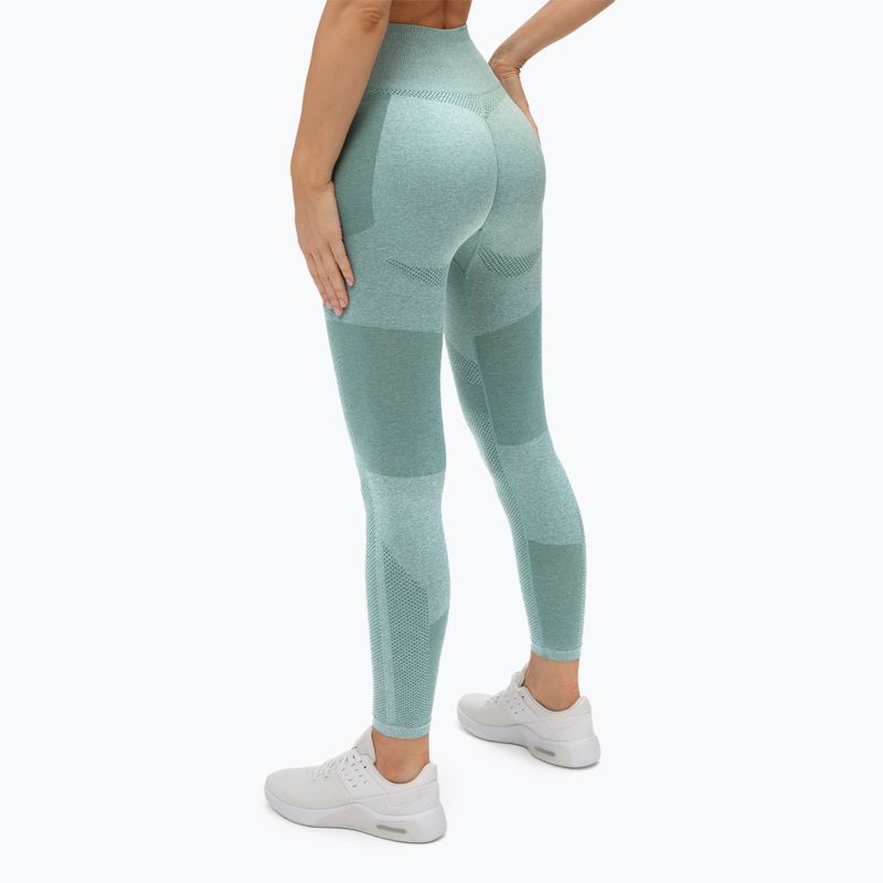 Легінси тренувальні жіночі Gym Glamour Green Fusion 337 3