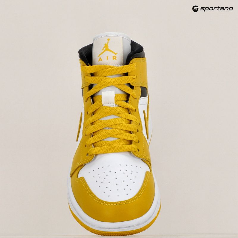 Жіноче взуття Air Jordan 1 Mid white/black/vivid sulfur 9