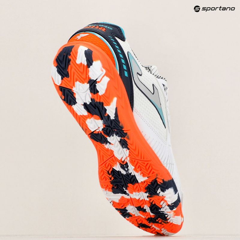 Кросівки футбольні чоловічі Joma Dribling IN white/orange 9