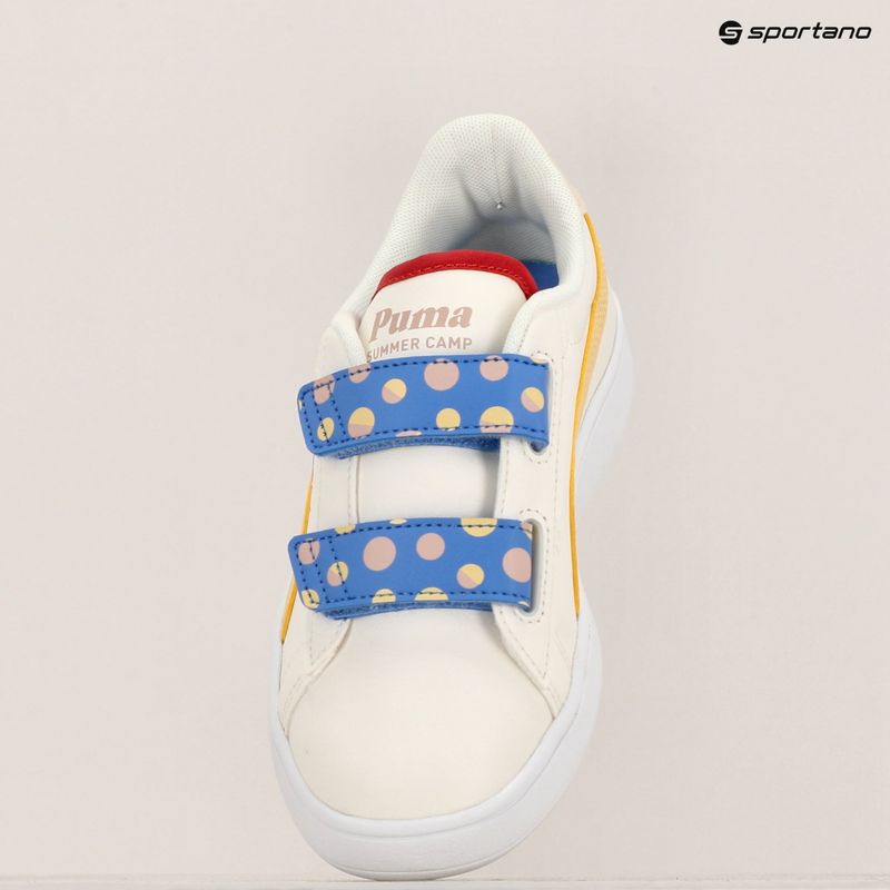 Кросівки дитячі PUMA Smash 3.0 Summer Camp V PS warm white/chamomile/puma white 10