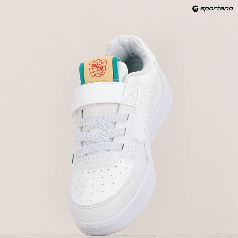 Кросівки дитячі PUMA Caven 2.0 Ready, Set, Better AC+ PS puma white/cobalt glaze/sparkling green 11