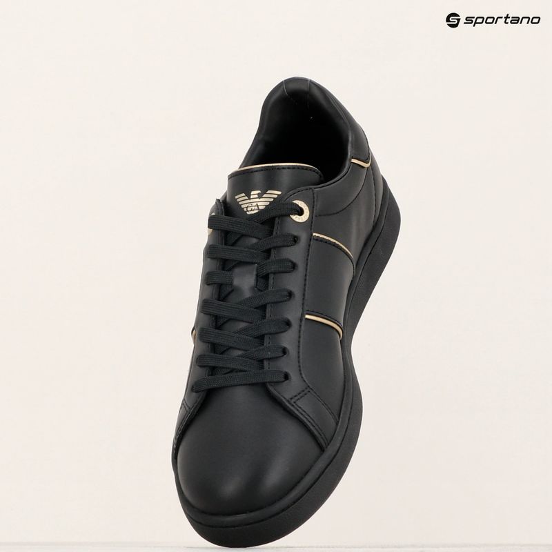 EA7 Туфлі потрійні Emporio Armani Classic Logo чорні/золоті 14