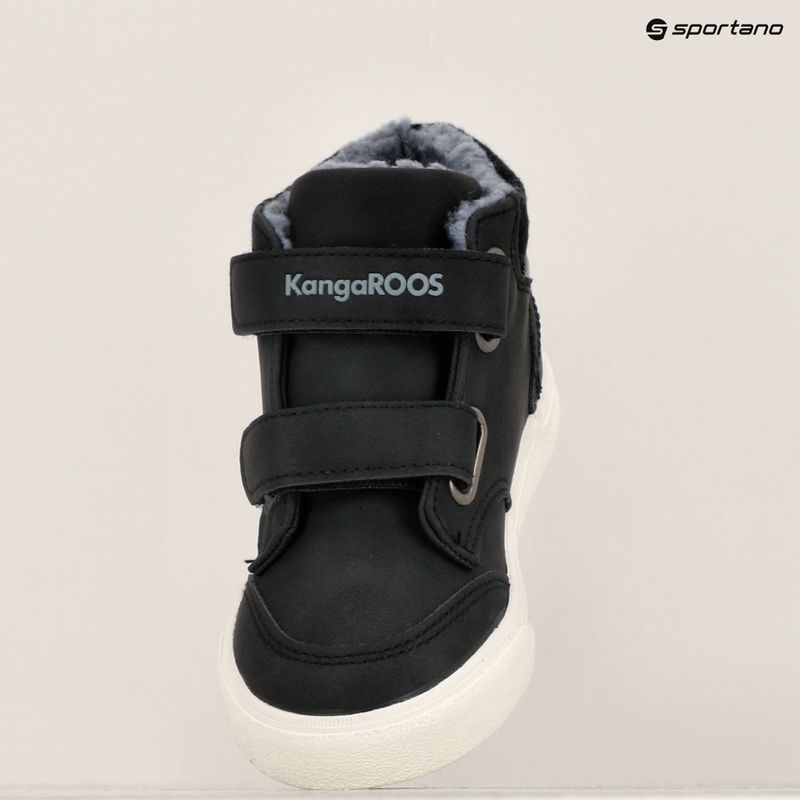 Дитячі черевики KangaROOS KaVu Primo V jet чорні / сталево-сірі 16