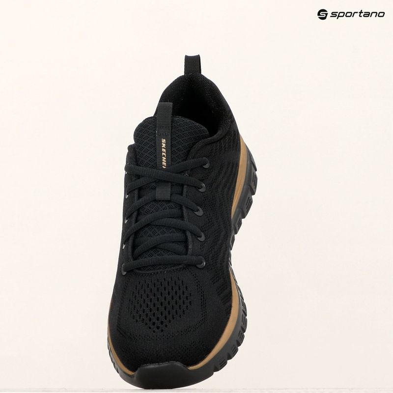 Кросівки жіночі SKECHERS Graceful Get Connected black/rose gold 9