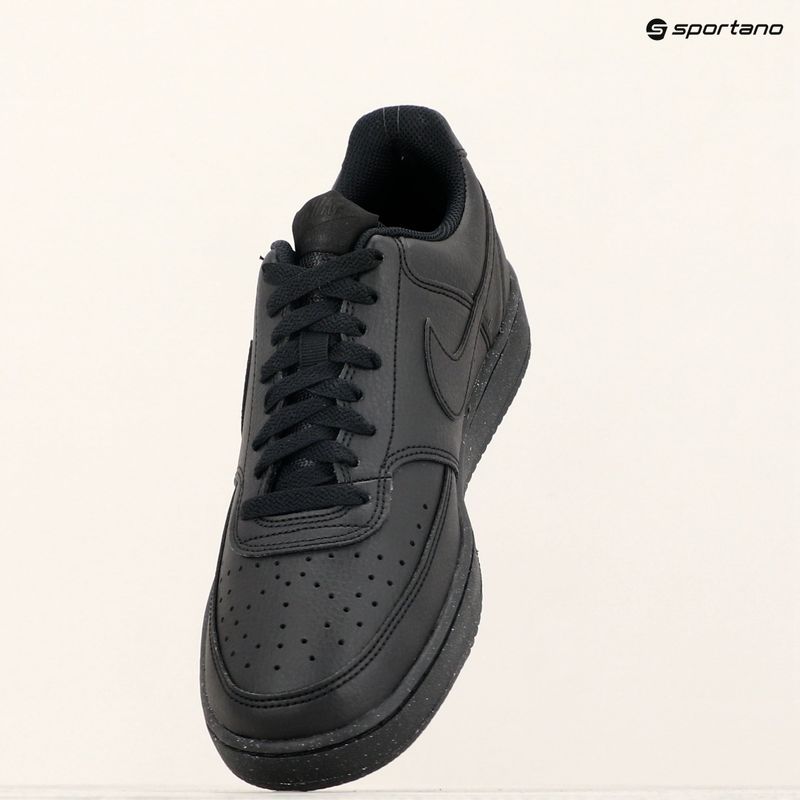 Чоловічі кросівки Nike Court Vision Low Next Nature чорні / чорні / чорні 9