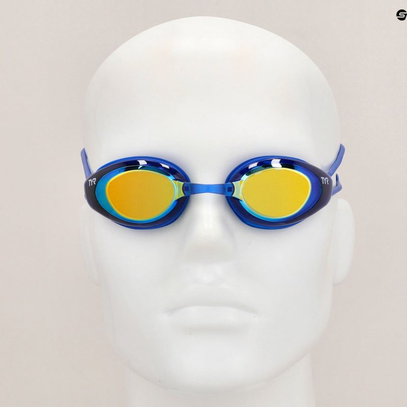 Окуляри для плавання TYR Blackhawk Racing Mirrored gold/ royal 7